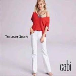 NWOT Cabi White Trouser Jean size 12